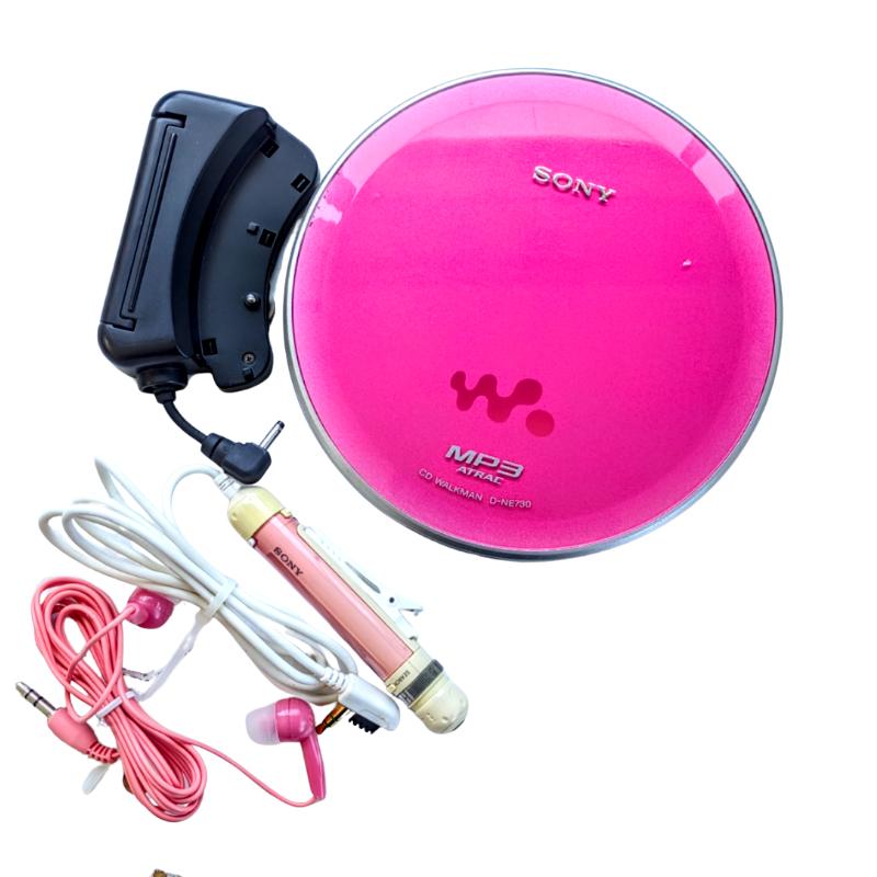 ポータブル CD プレイヤー SONY D-NE730-P ピンク CDウォークマン