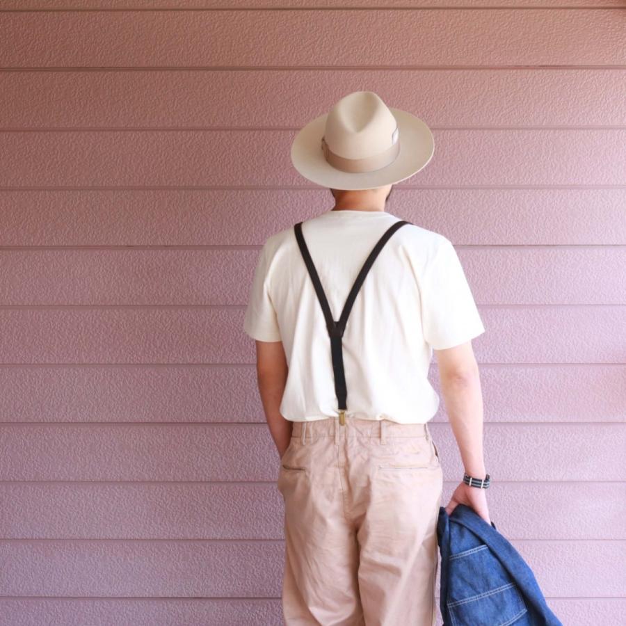 vasco（ヴァスコ） レザーサスペンダー ブラック LEATHER SUSPENDER