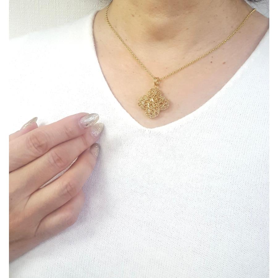 ペンダントトップ 18金 クローバー 四つ葉 イタリア製 K18 YG