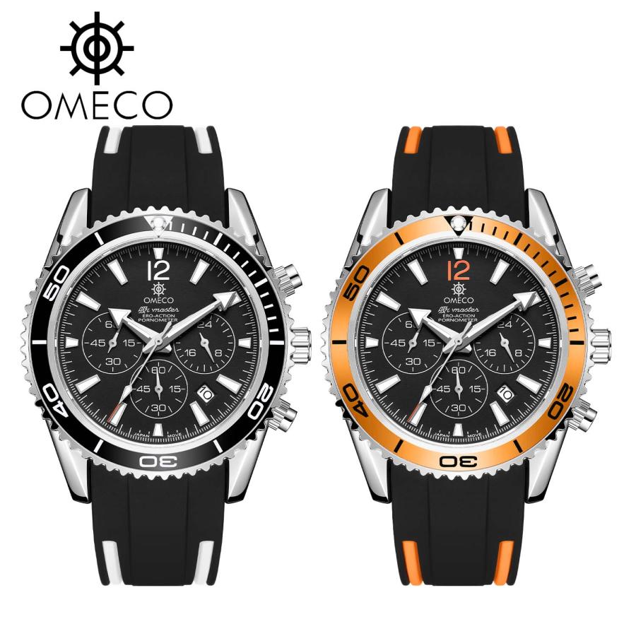 腕時計 メンズウォッチ OMECO オメコ 吸いmaster クロノグラフ
