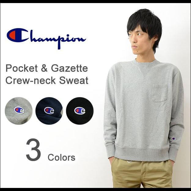 Champion（チャンピオン） ポケット 付き ガゼット クルーネック