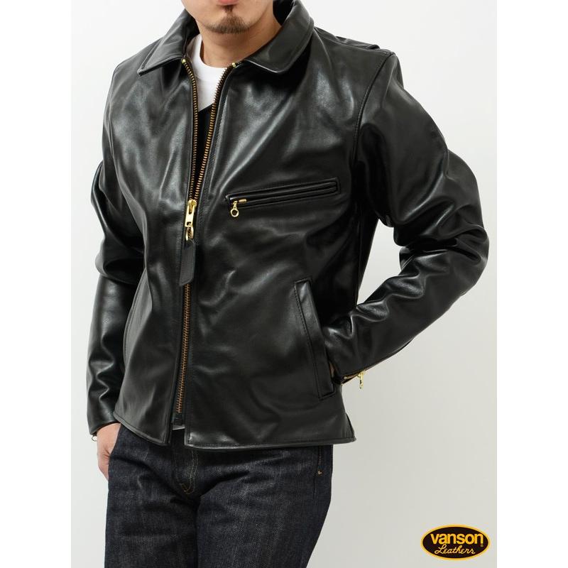 VANSON（バンソン） レザージャケット シングル ライダース アウター