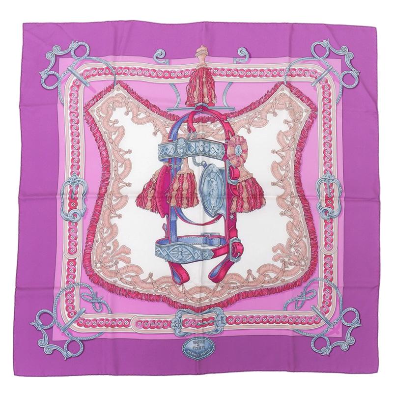 HERMES（エルメス） カレ90 BRIDEDE COUR 「法廷の勒」 スカーフ