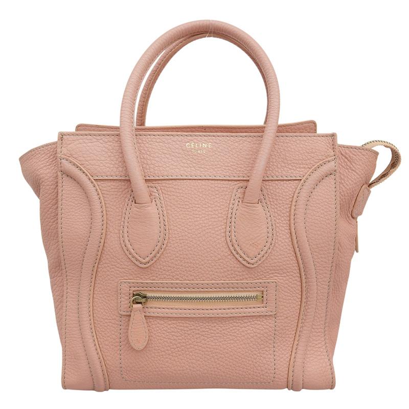 CELINE（セリーヌ） ラゲージ マイクロショッパー ハンドバッグ レザー