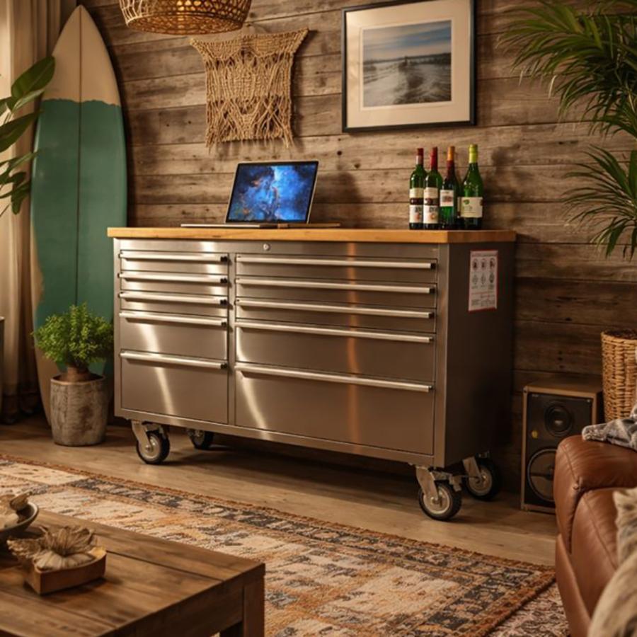 DDK ツールキャビネット 幅157cm ステンレス キッチンカウンター 作業