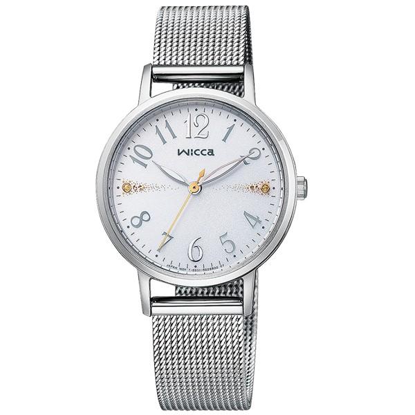 wicca（ウィッカ） シチズン ソーラーテック メッシュバンドモデル