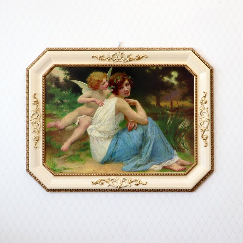 イタリア製 アートフレーム ブグロー エンジェル インテリア 額絵 額縁