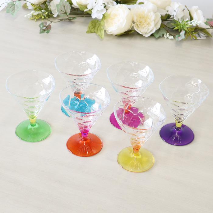 イタリア製 カップ ワイングラス 6点セット おしゃれ カラー グラス