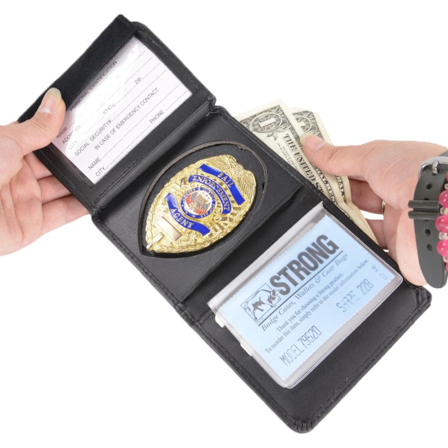 ストロング ID＆ポリスバッジホルダー 79520シールド大 盾型 ID