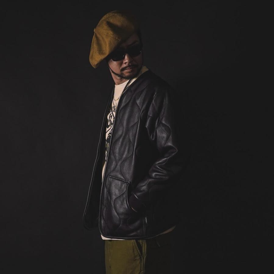 GANGSTERVILLE（ギャングスタービル） レザー キルティング ジャケット