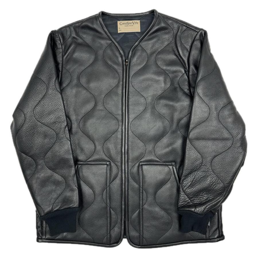 GANGSTERVILLE（ギャングスタービル） レザー キルティング ジャケット
