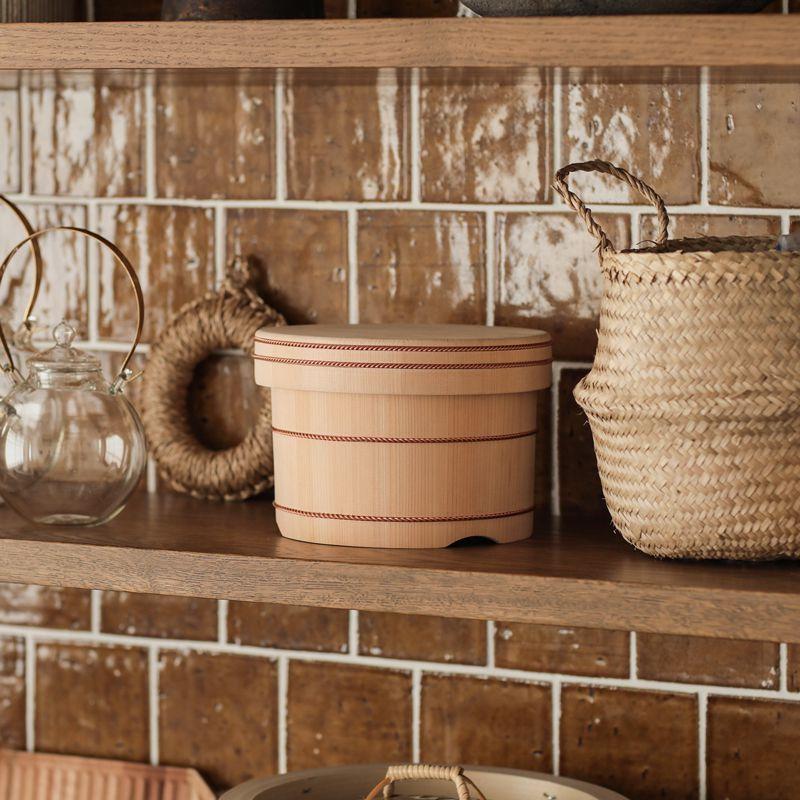 自在のお櫃 おひつ 木製 20cm 木曽 さわら 椹 日本製 山一 松田美智子