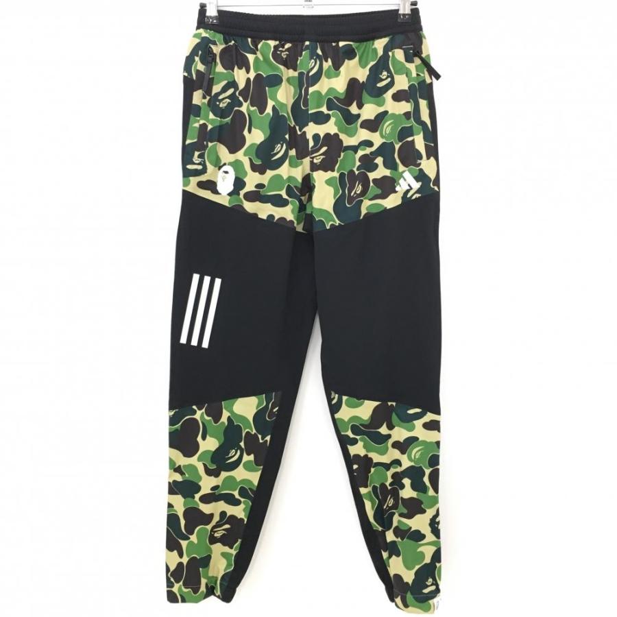 adidas（アディダス） アディダス×A BATHING APE パンツ 黒×グリーン