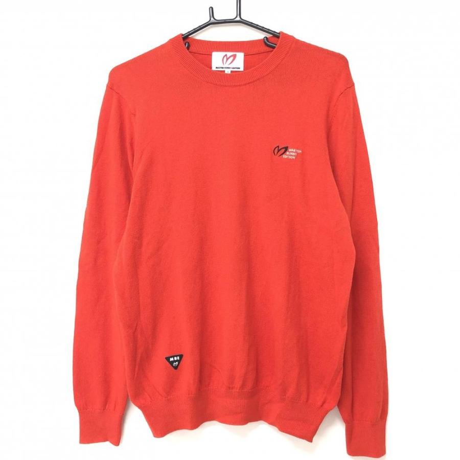 超美品】マスターバニー セーター レッド 背面刺しゅう カシミヤ混
