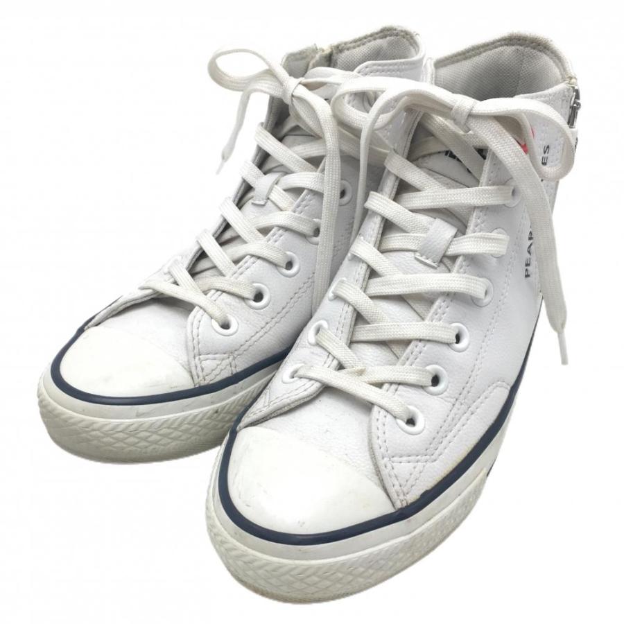 パーリーゲイツ×コンバース ハイカットゴルフシューズ 白×ネイビー