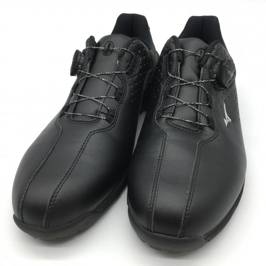 超美品】ミズノ ゴルフシューズ 黒 スパイクレス ボア PYV0119 NEXT