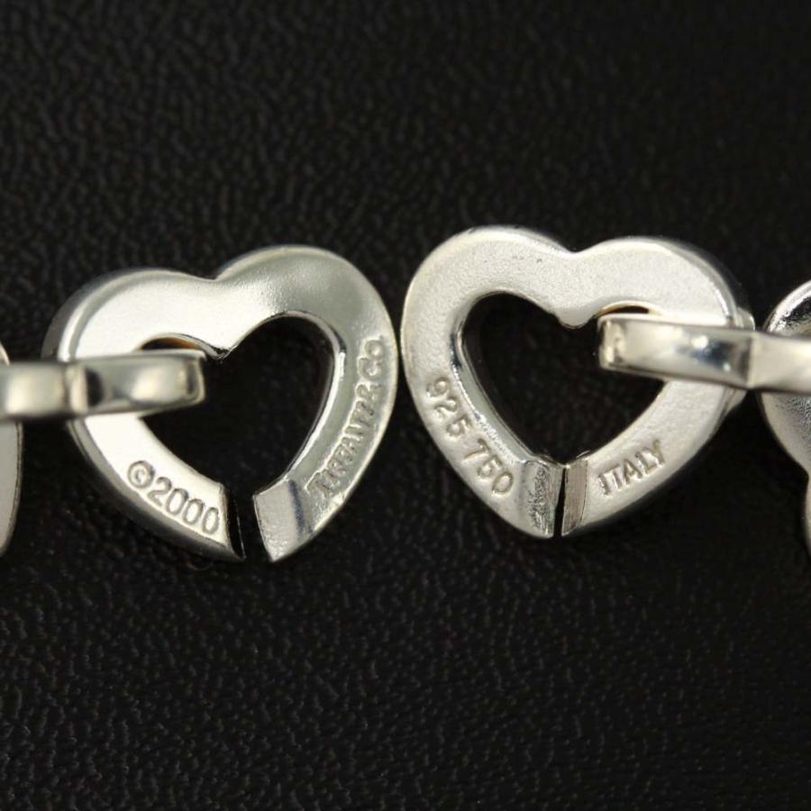 TIFFANY&Co.（ティファニー） ハートチェーンリンクブレスレット/Sv925