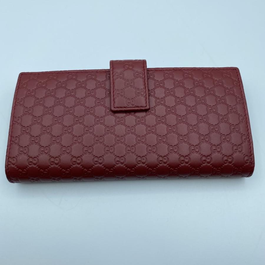 GUCCI（グッチ） 【GUCCI】グッチ マイクログッチシマ 長財布 RED