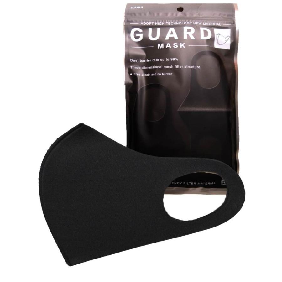 マスク 黒 ウレタンマスク ブラック メンズ 3枚 レディース 大人 機能