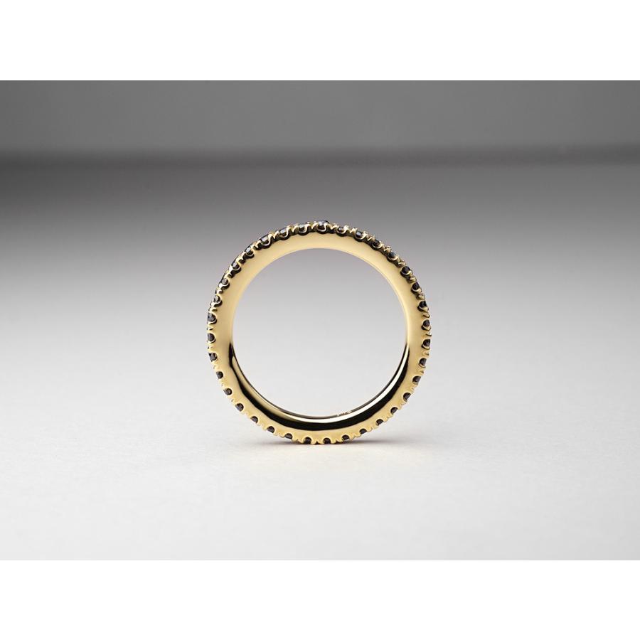 18K リング レディース 指輪 ブラックダイヤモンド ピンキー ダイヤ