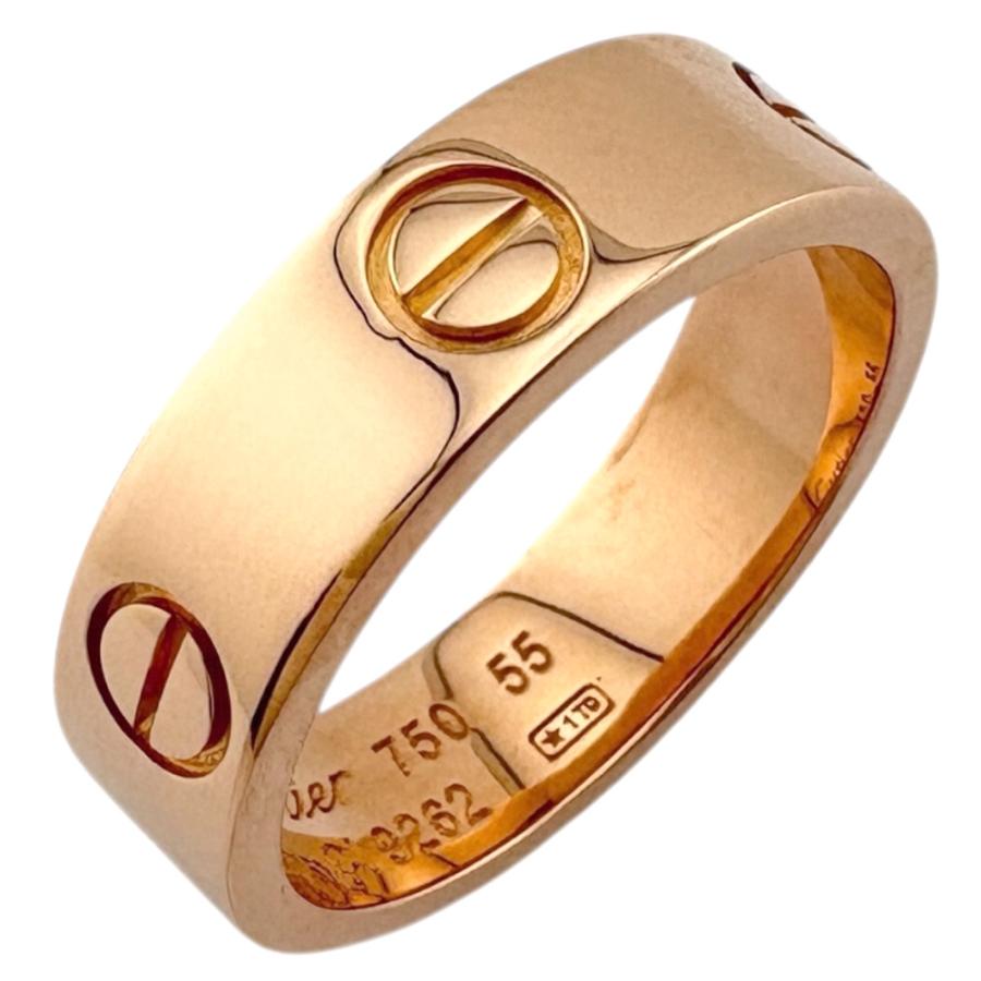 Cartier（カルティエ） ラブ リング 指輪 15号 18金 K18ピンクゴールド