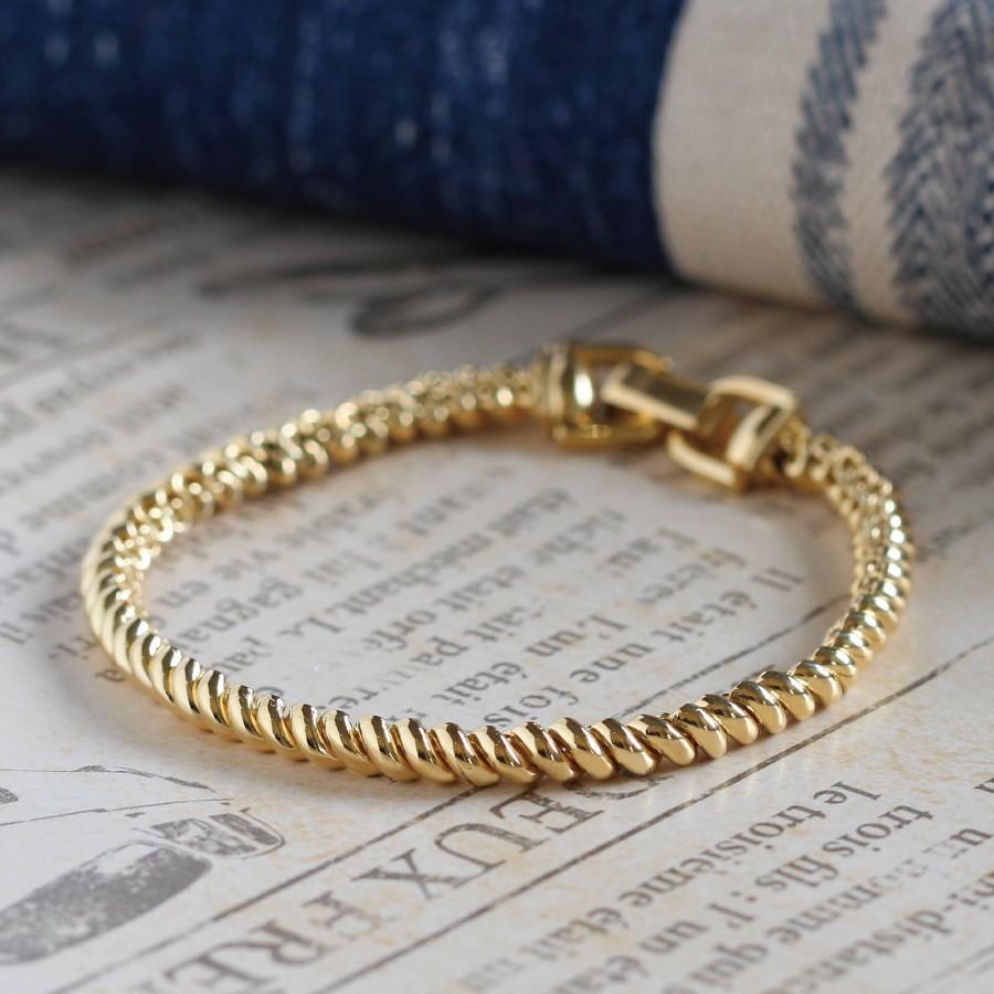 18金 K18 ブレスレット ゴールド チェーンブレス 太め 18k