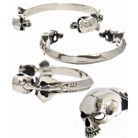 CRAZY PIG（クレイジーピッグ） CRAZYPIG 2スカル バングル（スモール