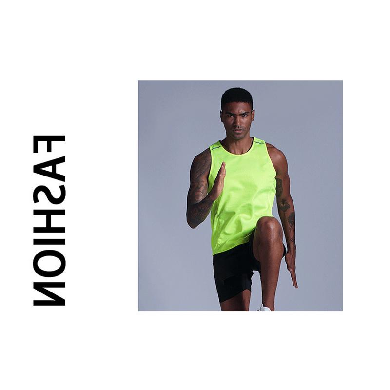 夏用 スポーツ タンクトップ ノースリーブ ランニングシャツ メンズ