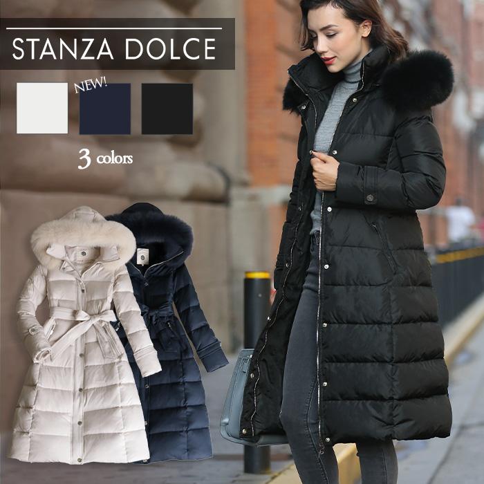 ダウンコート レディース ロング 細見え 軽量 大きいサイズ コート