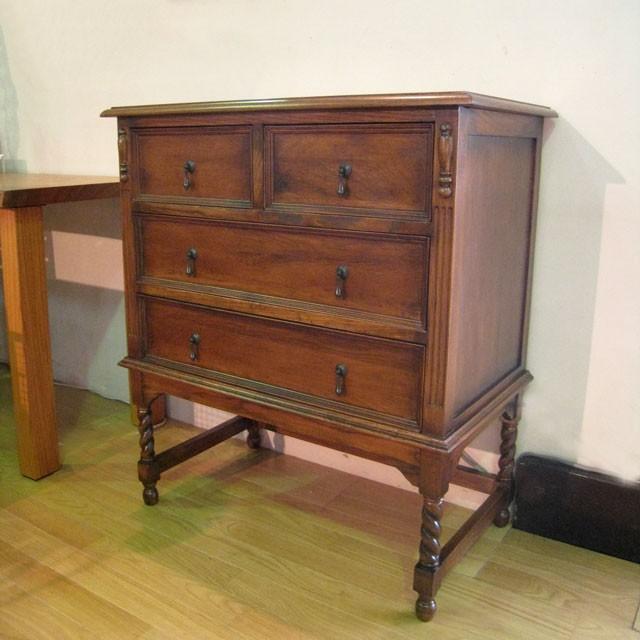 チェスト アンティーク家具 クラッシック 3段チェスト サイドテーブル