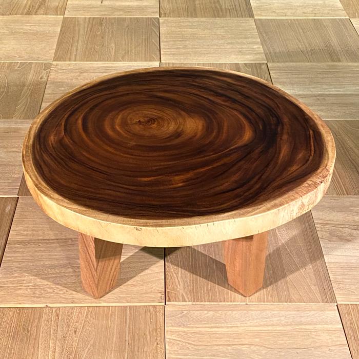 730-540 モンキーポッド一枚板 輪切り テーブル 一枚板テーブル 座卓