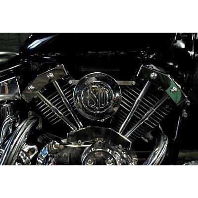 部品屋K&W SU＆ダミープッシュロッドカバーSET ドラッグスター400