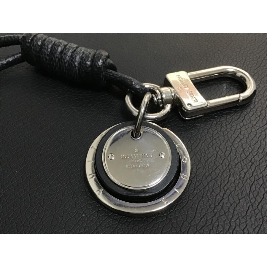 ルイ・ヴィトン ダミエ・グラフィット キーホルダー・レザーロープ