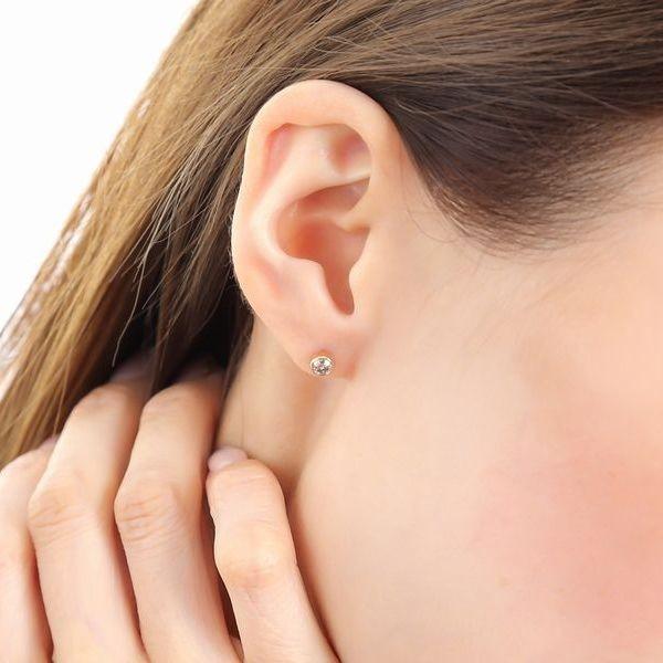 DAIYA（ダイヤ） ダイヤモンド ピアス 一粒 K18 0.3カラット