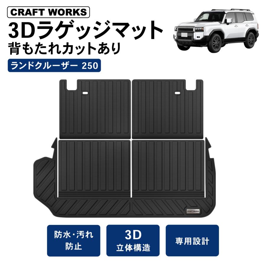 ランドクルーザー 250 ランクル 250系 ラゲッジ マット 背もたれ 新型