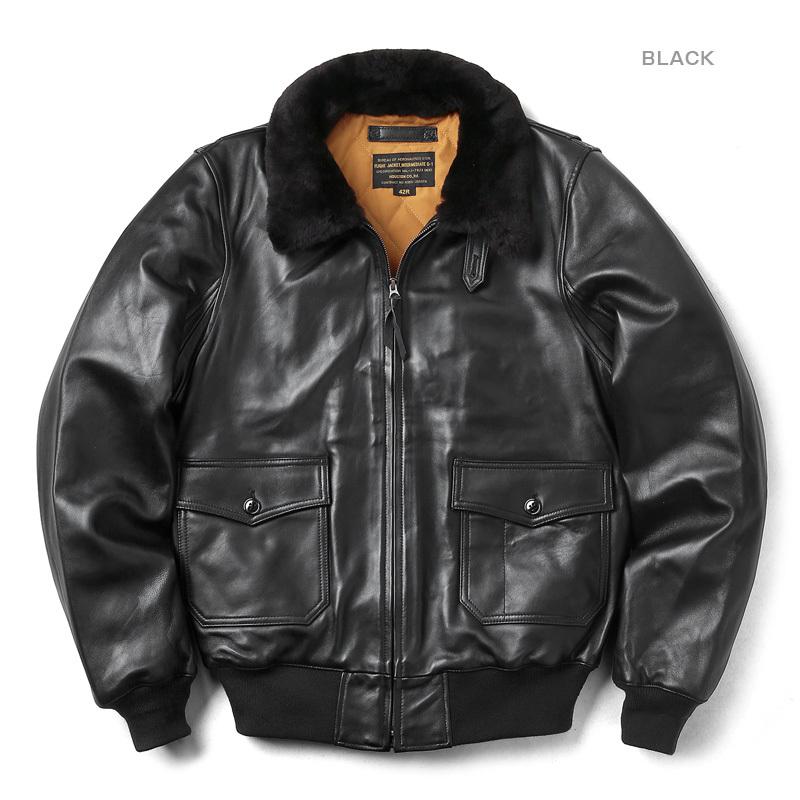 HOUSTON（ヒューストン） 8172 G-1 レザー フライトジャケット メンズ