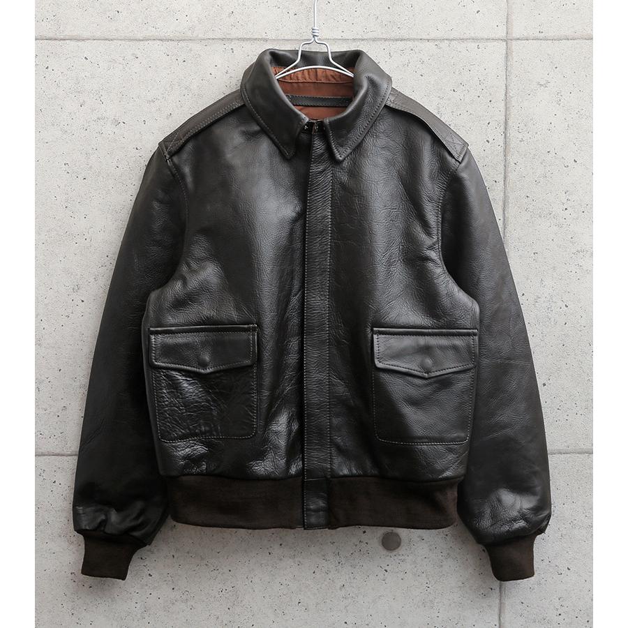 MILITARY（ミリタリー） 新品 米軍タイプ A-2 レザーフライト