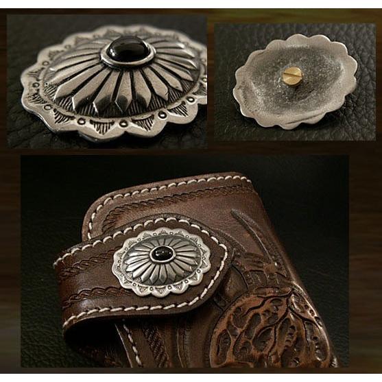 メタルコンチョ インディアンジュエリー風 太陽モチーフ ねじ式