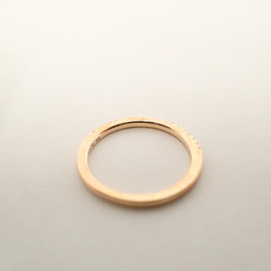 agete（アガット） 美品 K10 ダイヤモンド 0.05ct ハーフエタニティ