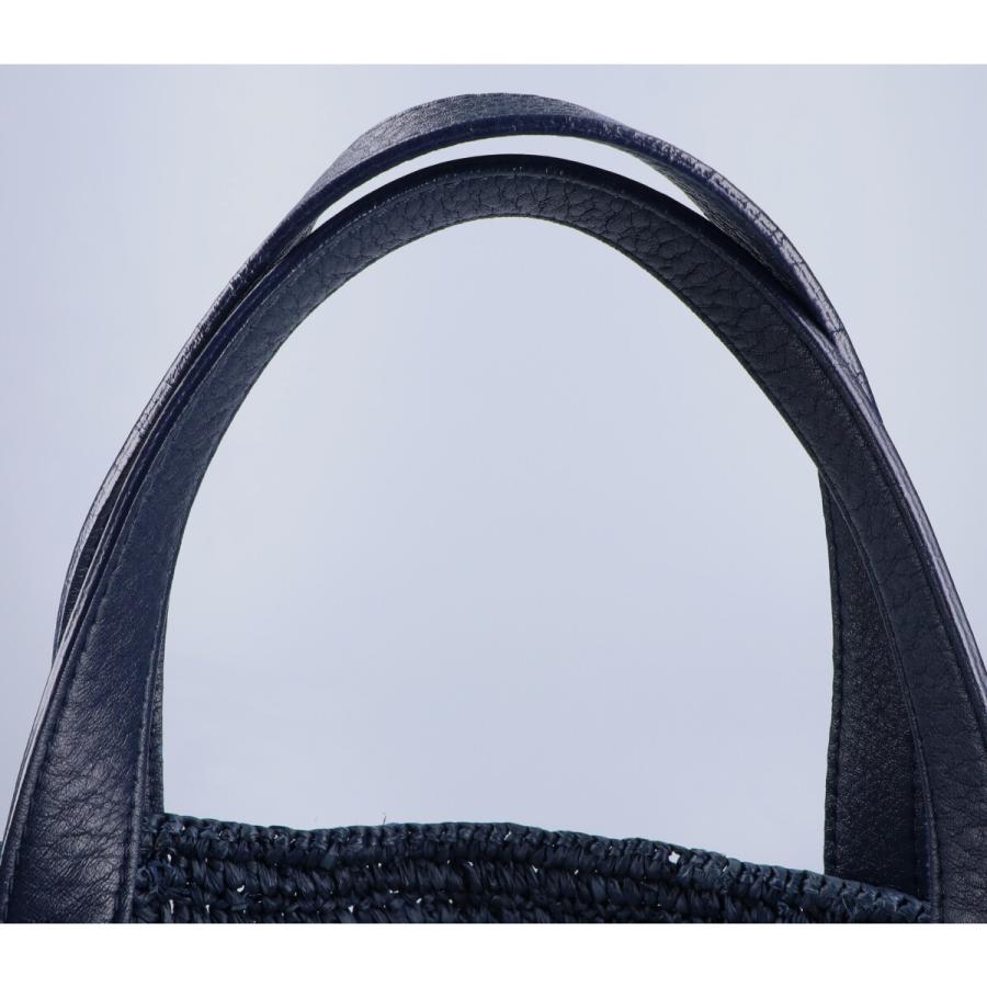 Helen Kaminski（ヘレンカミンスキー） レザーハンドル ラフィア ミニ