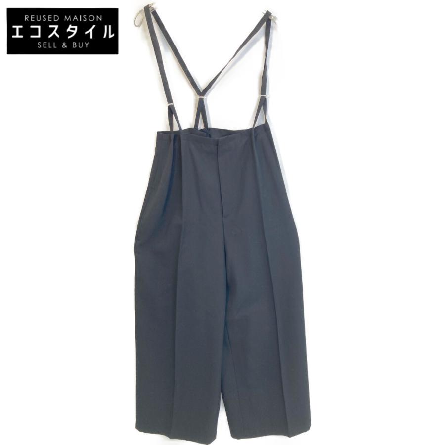 Y's（ワイズ） 美品/ YH-P09-100 ウール サスペンダー付 ワイドパンツ