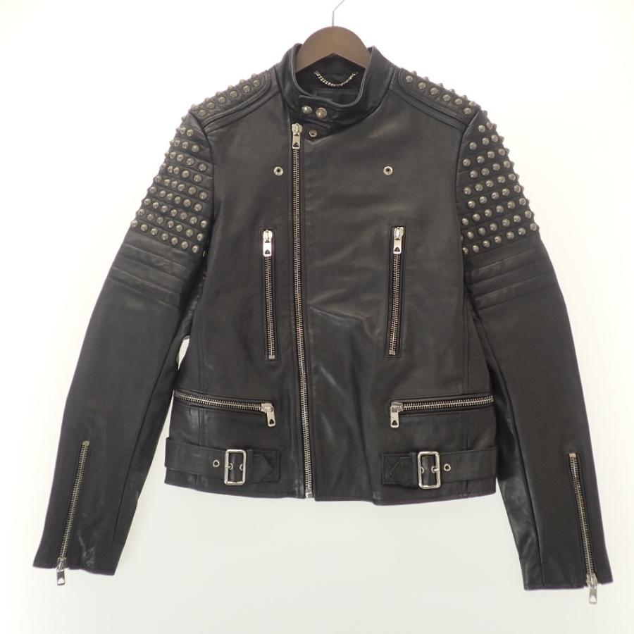 DIESEL（ディーゼル） スパイクスタッズ ダブルライダースジャケット