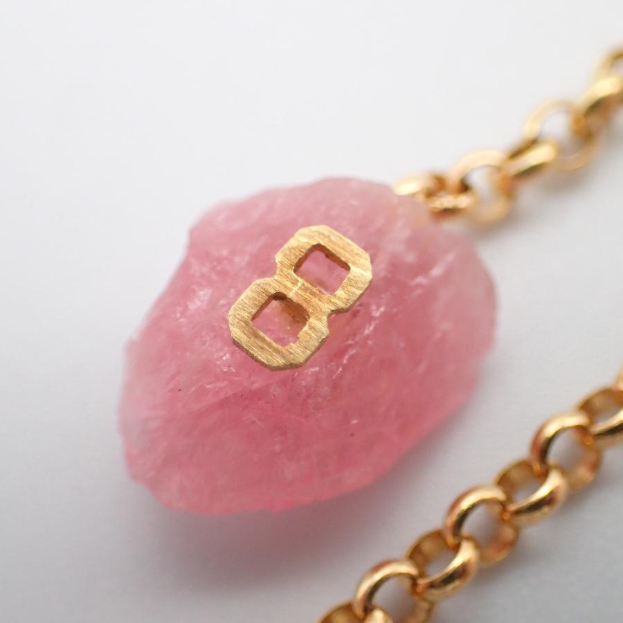 stones stone zoo ストーンズストーンズー K18 ピンクストーン 3 8