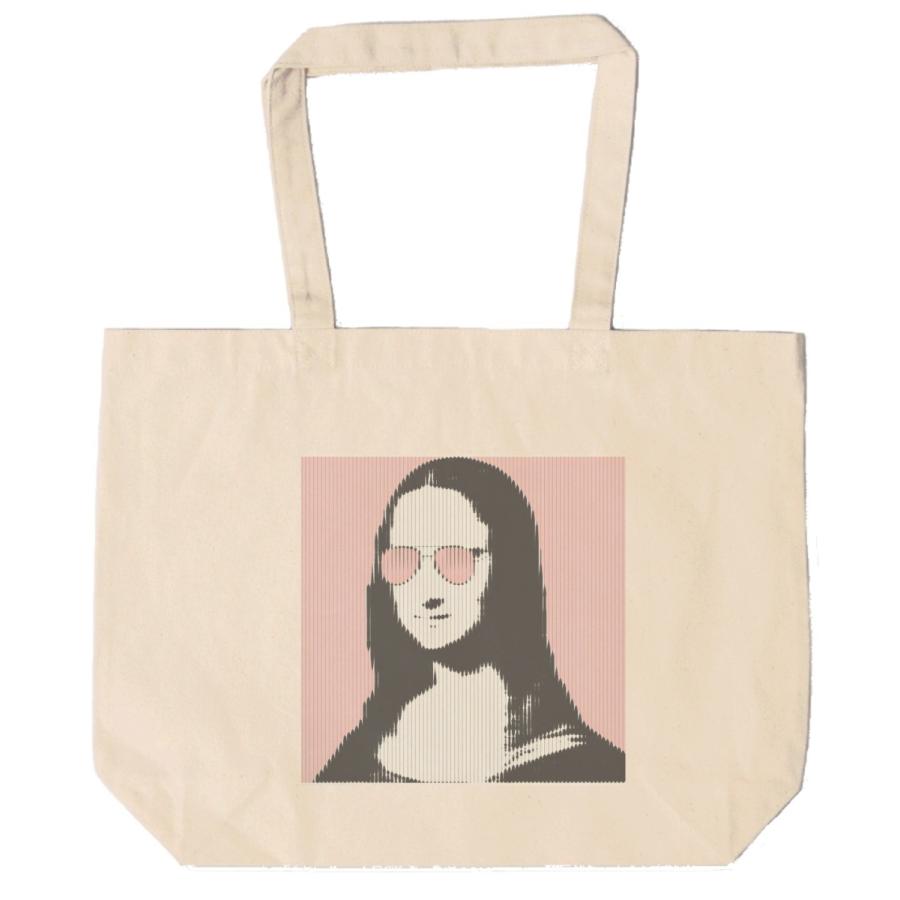モダンなモナリザ トートバッグ キャンバス 12oz 綿100％ ナチュラル色