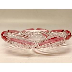 江戸切子 TD001瀧澤硝子工芸 江戸切子伝統工芸士・瀧澤利夫作 飾り皿