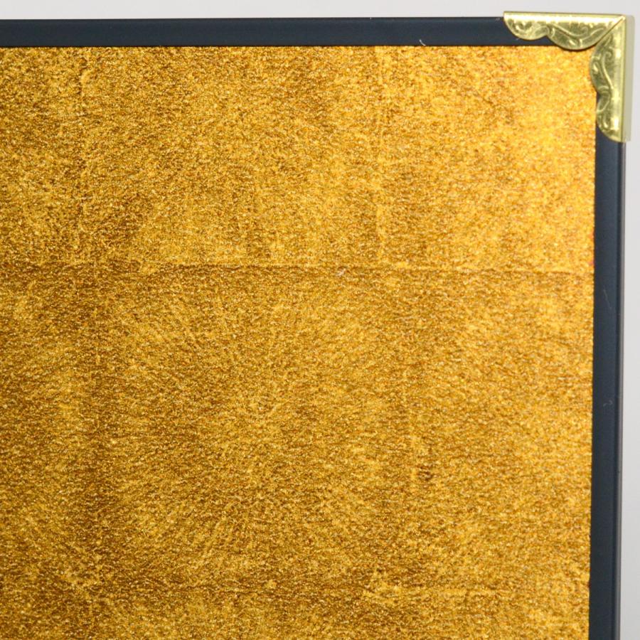 ミニ金屏風 二曲 小箔（金具付き） 高さ20cm [CP45] : 人形の東籬