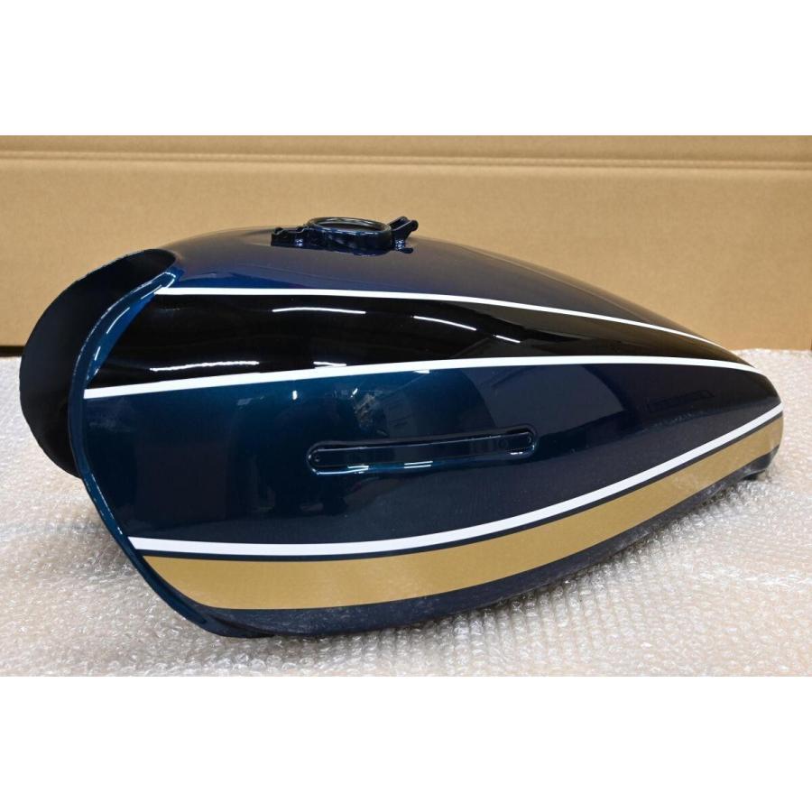 K-073 新品 Z1 Z2 750RS ロングピッチ 青玉虫 ガソリンタンク MRS