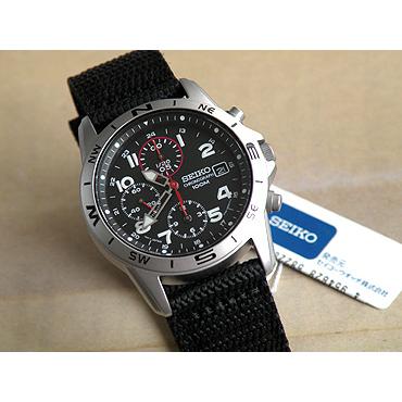 SEIKO（セイコー） お取り寄せ 逆輸入 ミリタリークロノグラフ メンズ