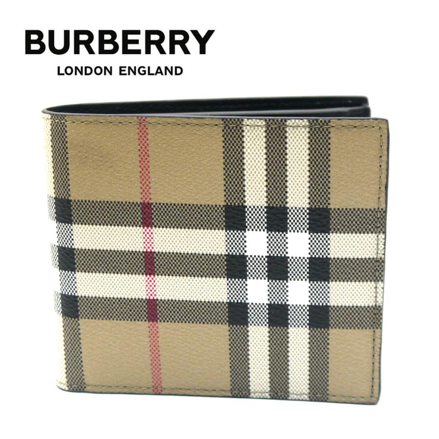 BURBERRY（バーバリー） 財布 二つ折り小銭入れ付き 8084169 ベージュ