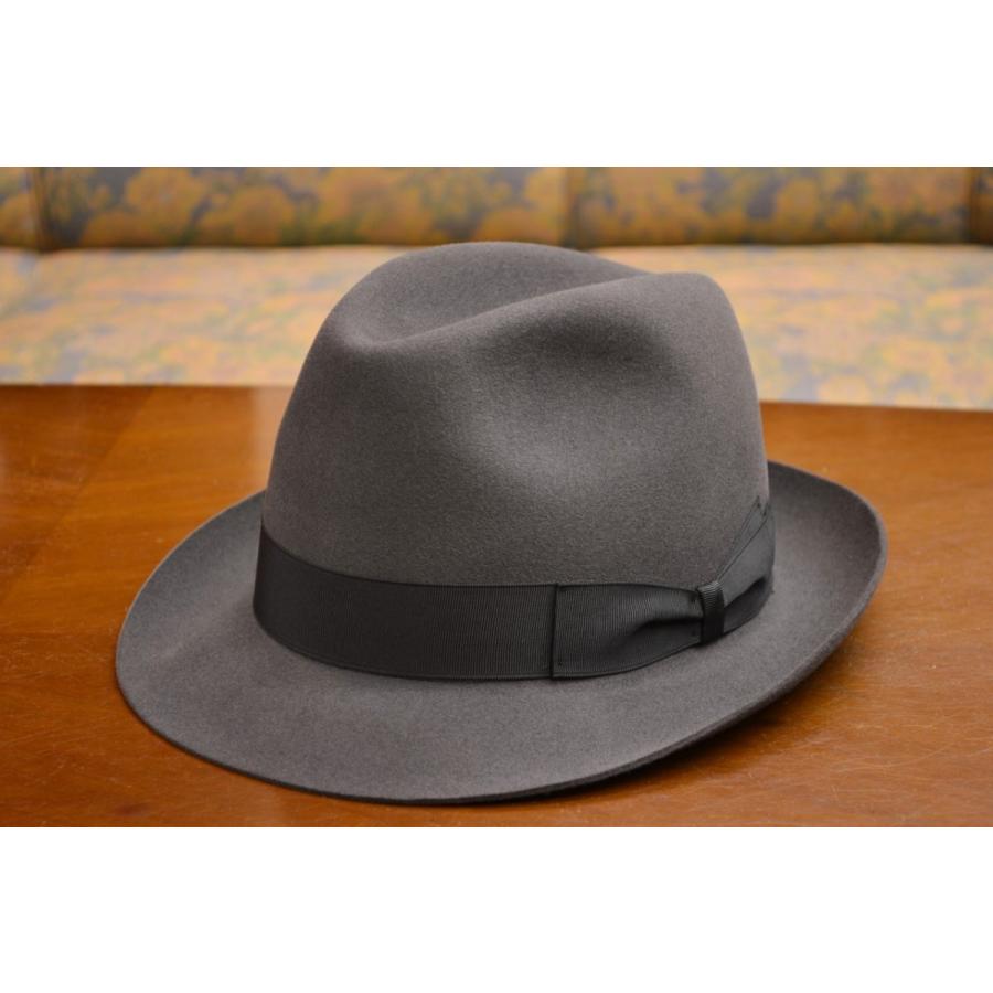 Borsalino（ボルサリーノ） QS ファーフエルト ハット ロゴ無しタイプ